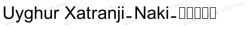 Uyghur Xatranji-Naki字体转换